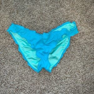 PINK ruffle cheeky bikini bottom